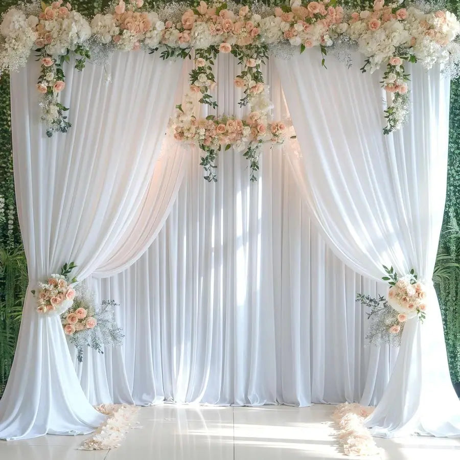 Wrinkle Free Backdrop Curtains For Weddings And Events