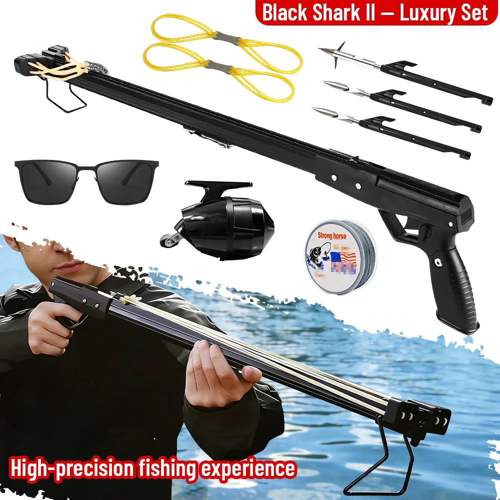 Aluminum Fishing Slingshot Rod With Reel For Long Distance