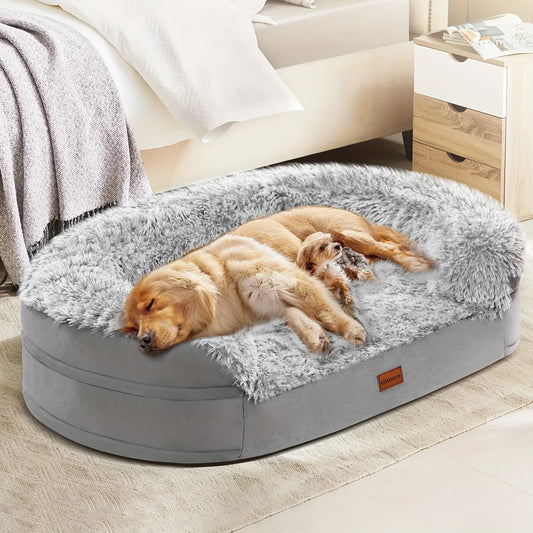 Gorsmoon Orthopedic Egg Foam Dog Bed With Removable Washable Cover
