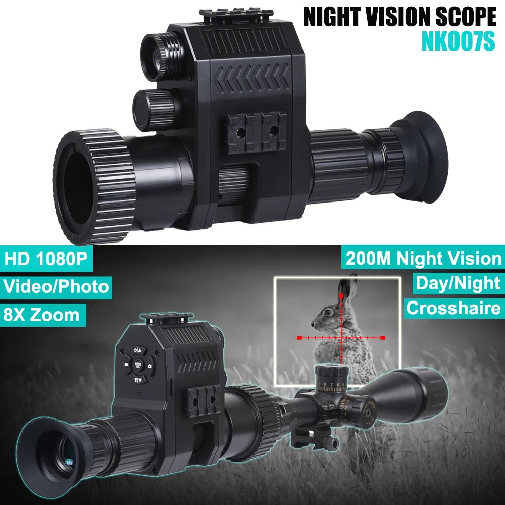 Megaorei Digital Night Vision Riflescope Monocular with Infrared Zoom