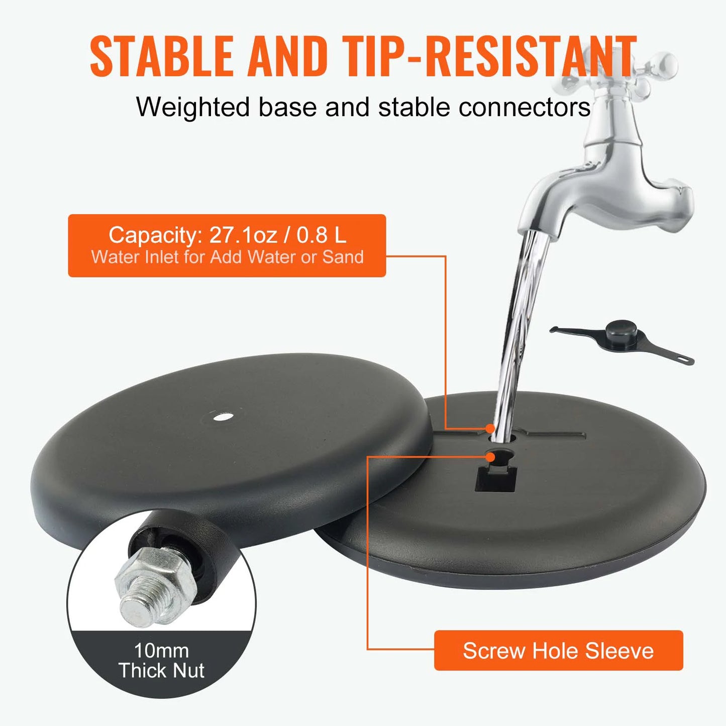 VEVOR Pedestal Sign Holder Heavy Duty Floor Poster Stand