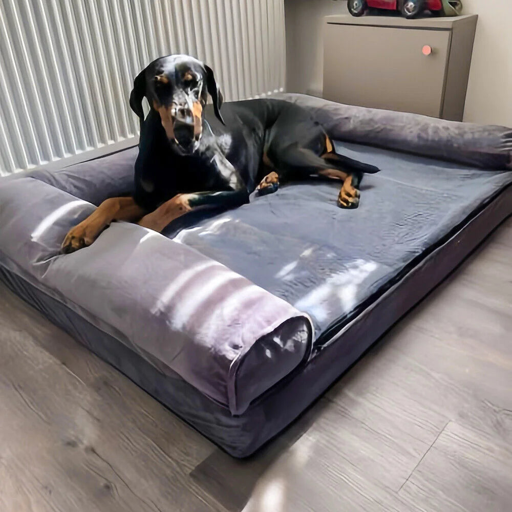 BORWART CN Calming Orthopedic Memory Foam Dog Bed Removable Waterproof Cover