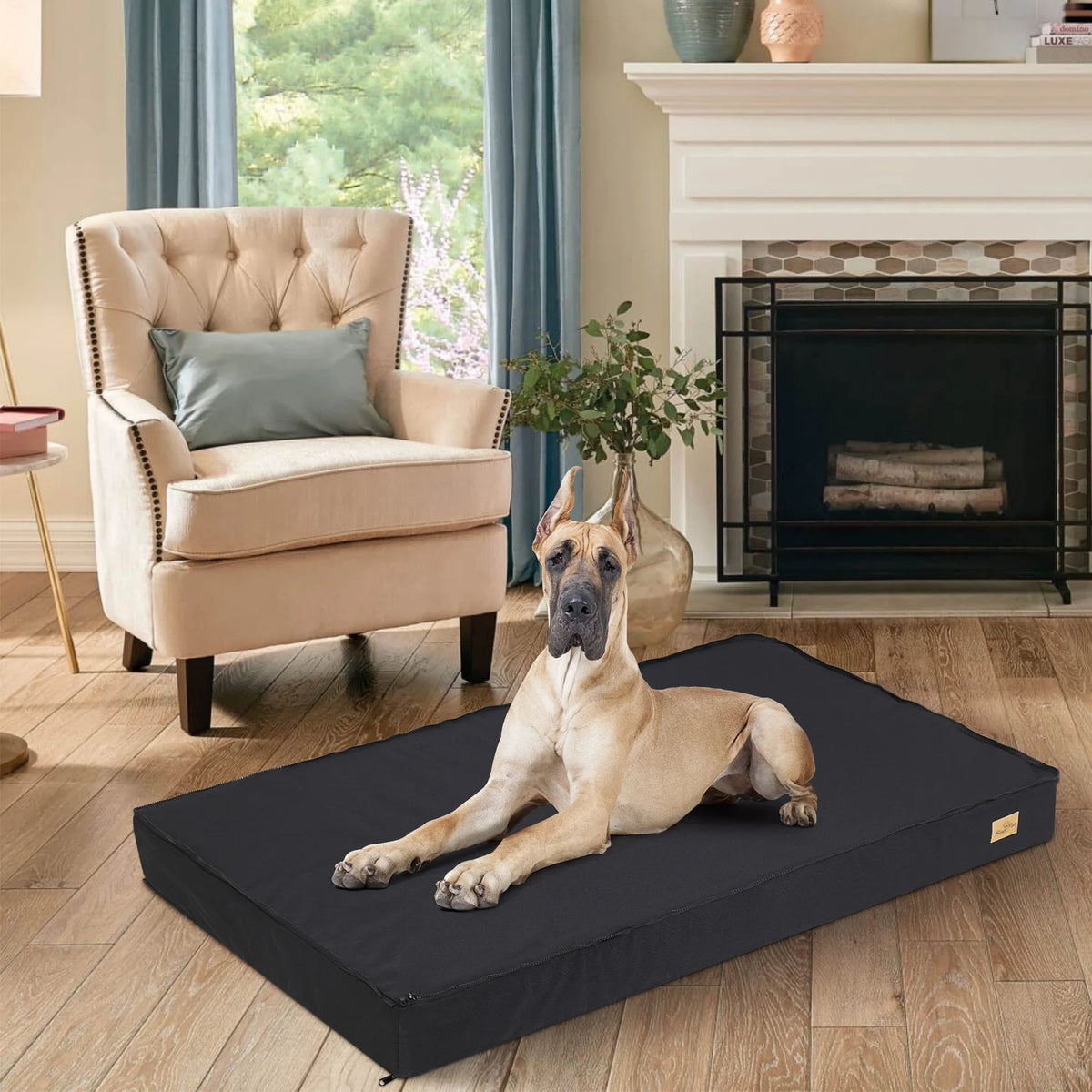 Orthopedic Dog Bed With Memory Foam and Waterproof Washable Cover