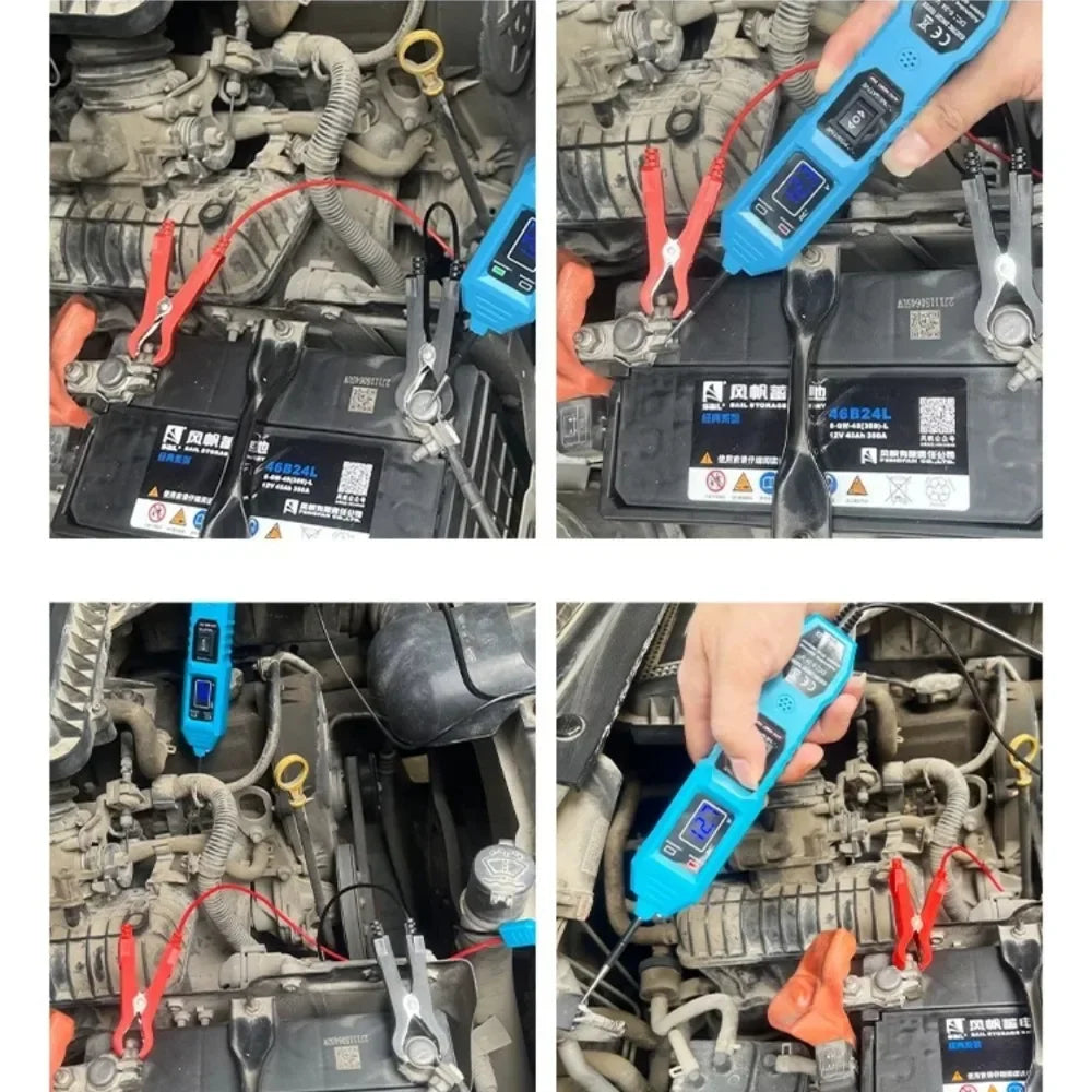 Automotive Circuit Tester With Voltage Display Car Power Probe Kit