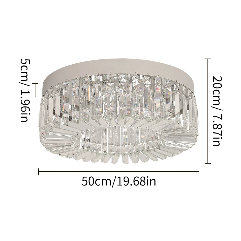 VETRULUS Crystal Ceiling Lamp Modern Living Room Chandeliers