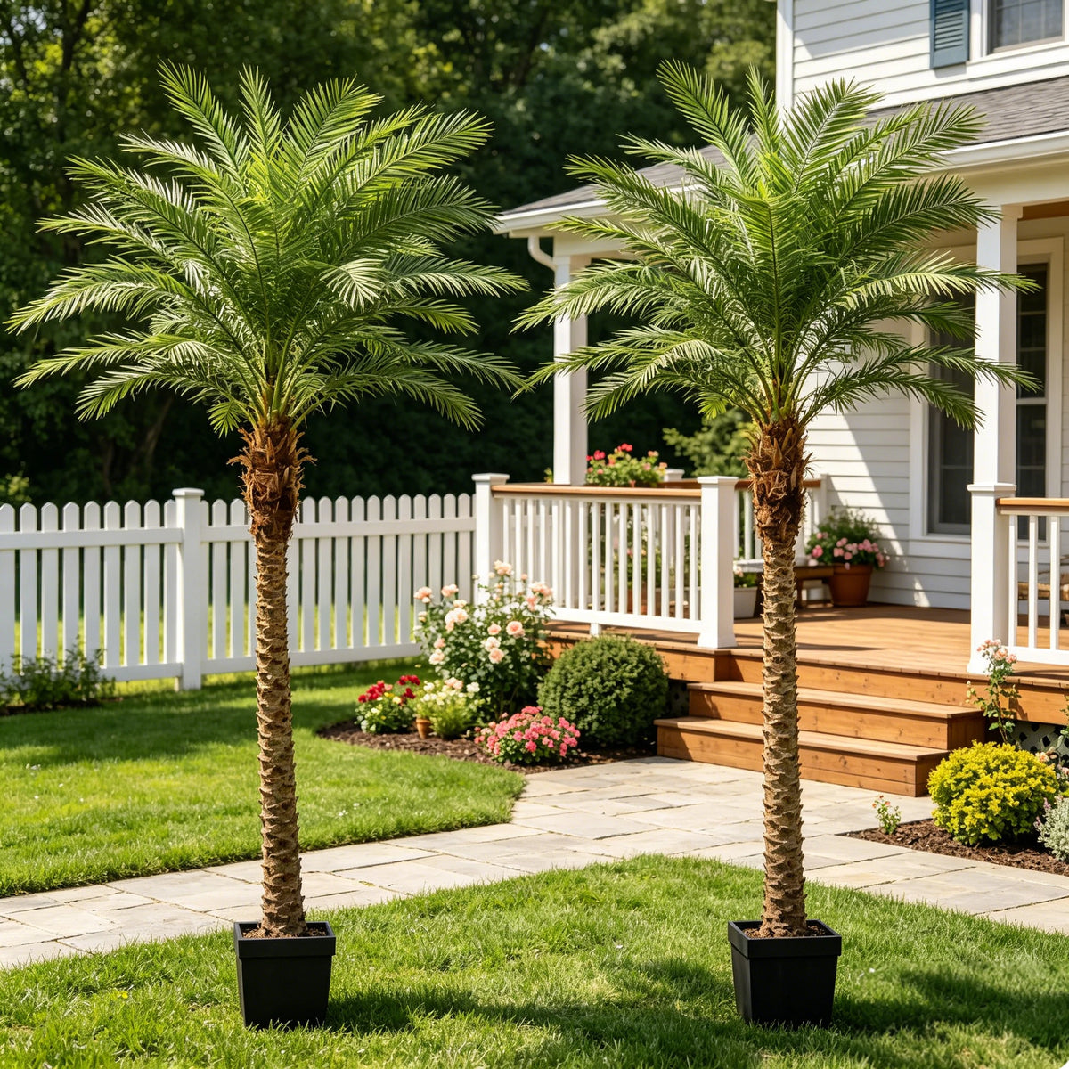 Olitree Artificial Golden Cane Palm Tree For Indoor Decor