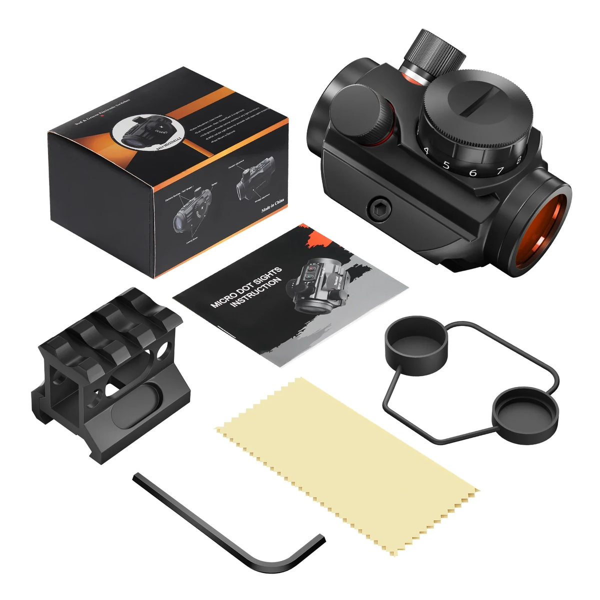 Bestsight Red Dot Sight With Riser Mount For Hunting