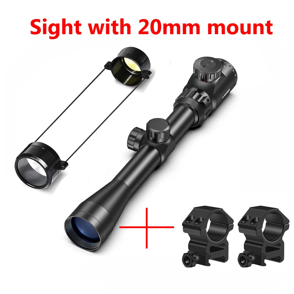 Bestsight Illuminated Tactical Rifle Scope With Hunting Reticle