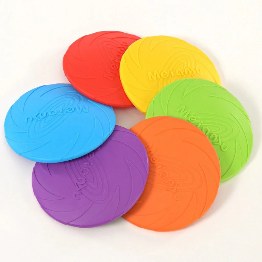 6 Pack Dog Flying Disc Toys Bite Resistant Waterproof Training