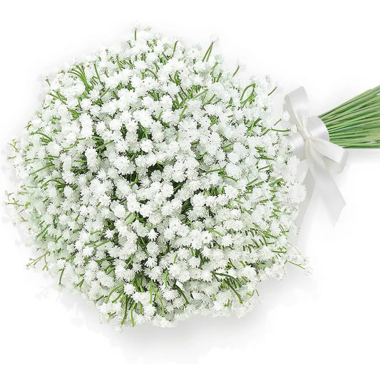 48PCS Babysbreath Artificial Flowers, Starry Sky Flowers Artificial Bulk, White Flores Greenery for Wedding Tables Decor