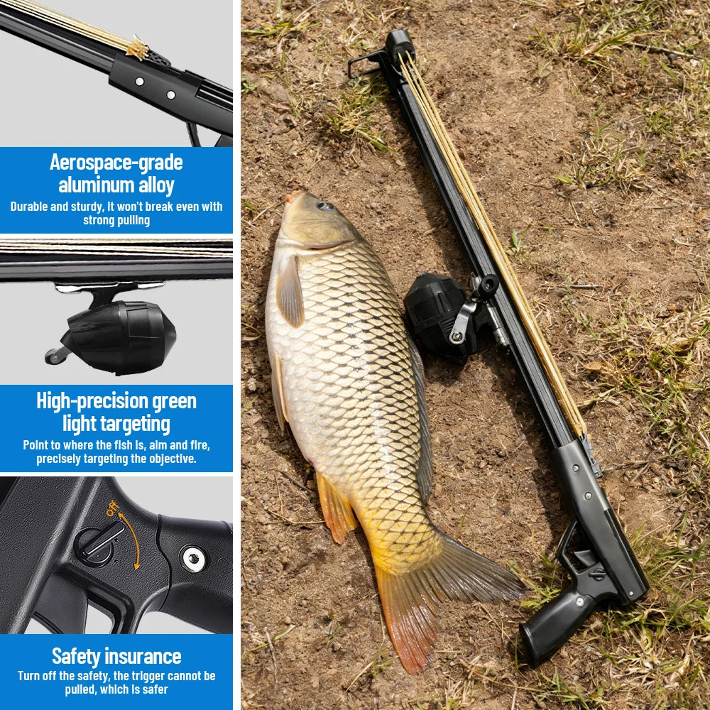 Aluminum Fishing Slingshot Rod With Reel For Long Distance