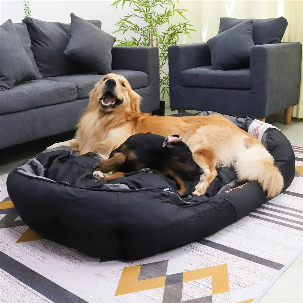 BINGOPAW Calming Oxford Dog Bed With Removable Washable Cover