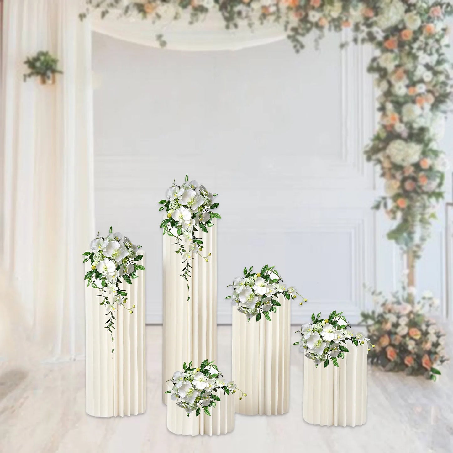 NONECN Wedding Centerpieces Cardboard Vases Set For Party Tables