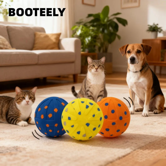Booteely Dog Interactive Ball Toy With Automatic Vibrating Action
