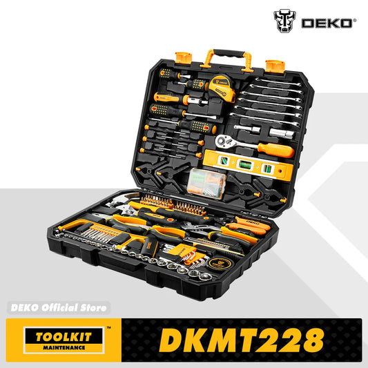 Dekopro 228Pcs Socket Wrench Auto Repair Tool Set With Toolbox