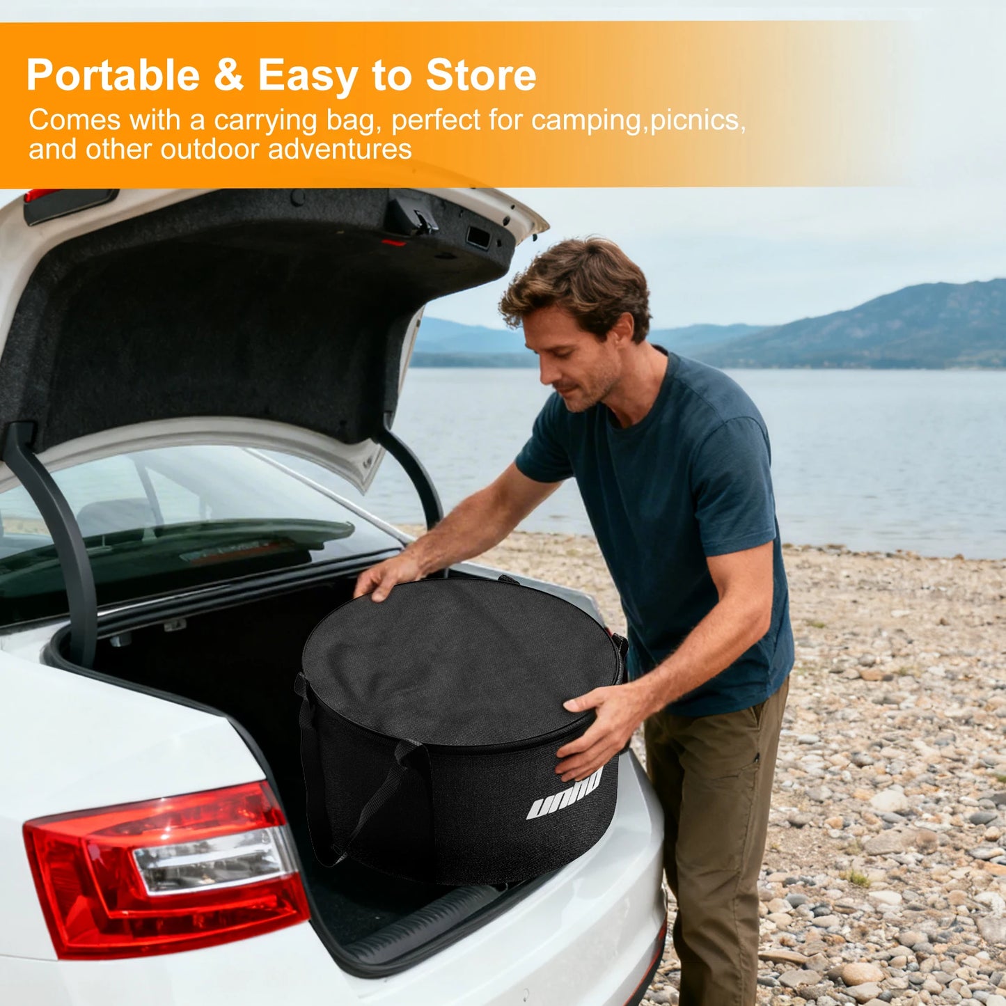Portable Stainless Steel Smokeless Wood Burning Firepit With Carry Bag