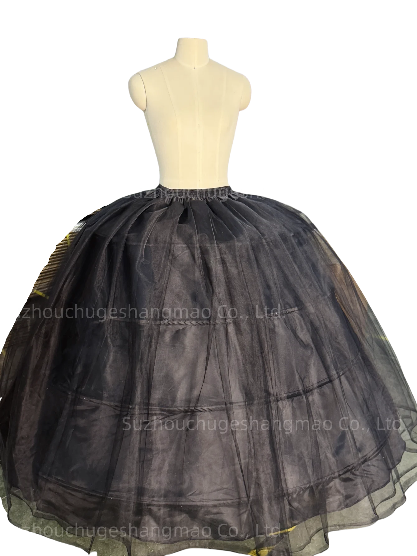 NONECN Petticoat 4 Hoops Fluffy Crinoline Underskirt For Bridal