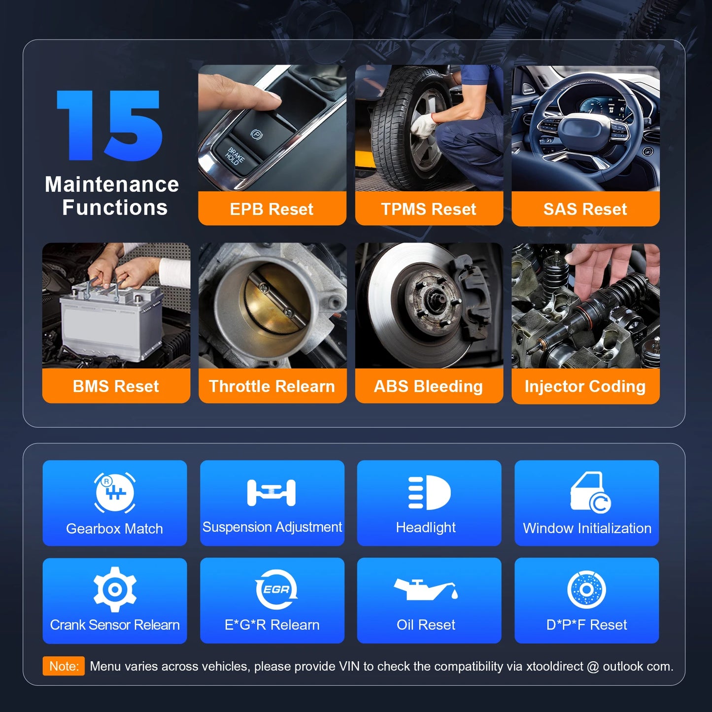 XTOOL D6 V2.0 All System Diagnostic Tools OBD2 Scanner