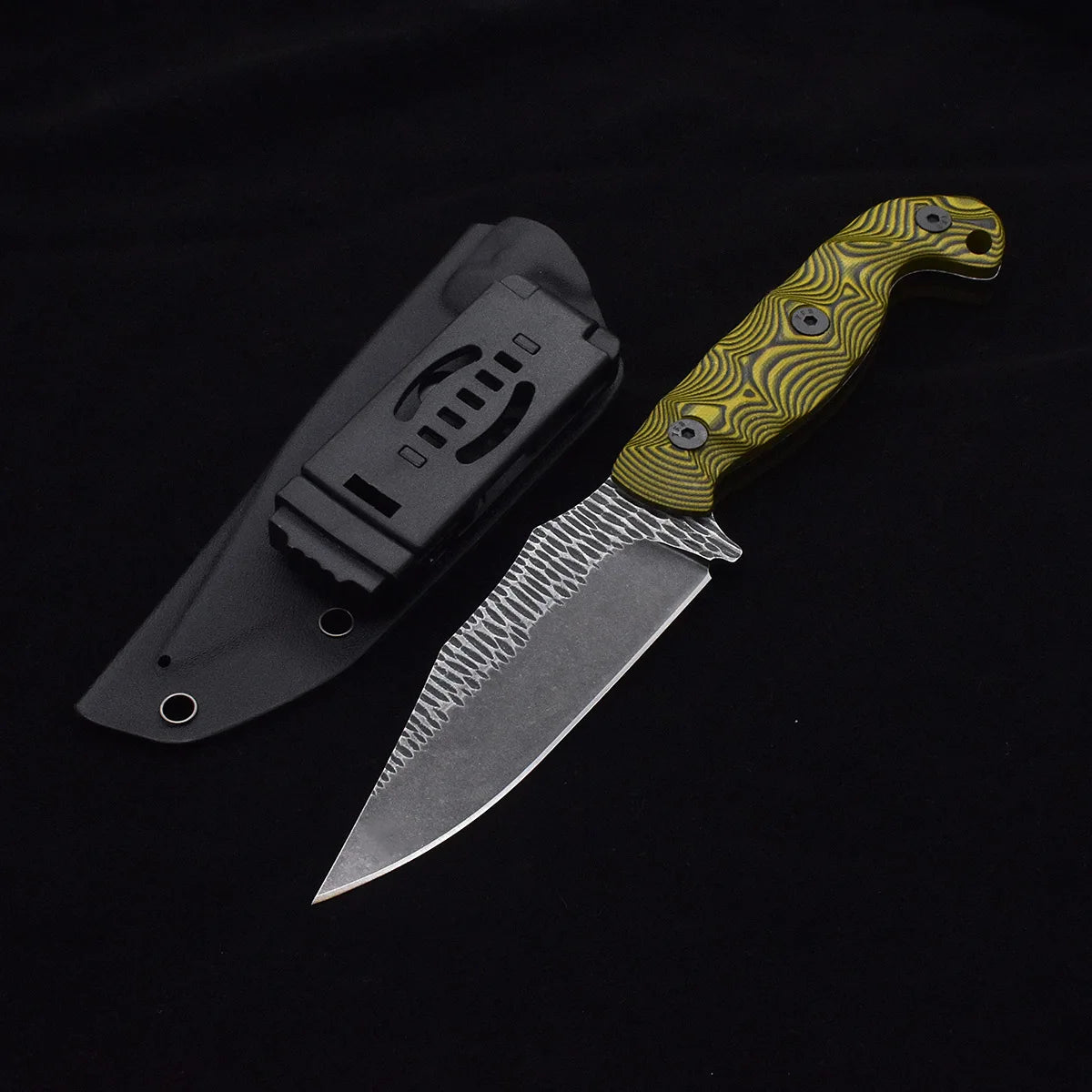 Portable Sharp Fixed Blade Knife | G10 Handle One-Piece Keel | Outdoor Jungle Survival Camping Tool