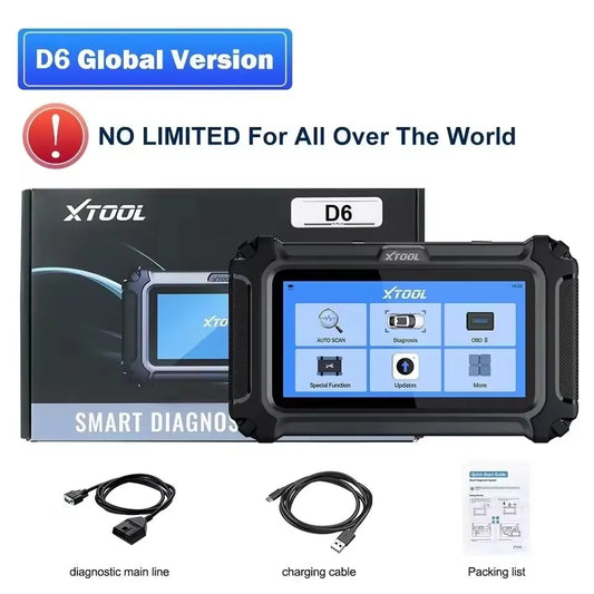 XTOOL D6 V2.0 All System Diagnostic Tools OBD2 Scanner