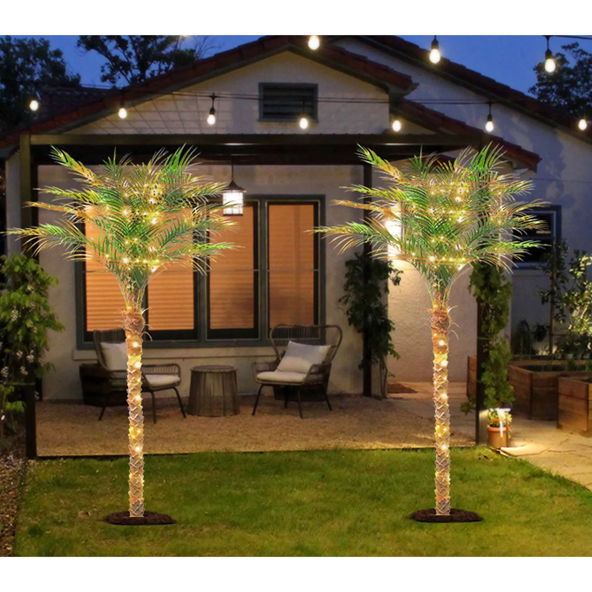 Olitree Artificial Golden Cane Palm Tree For Indoor Decor