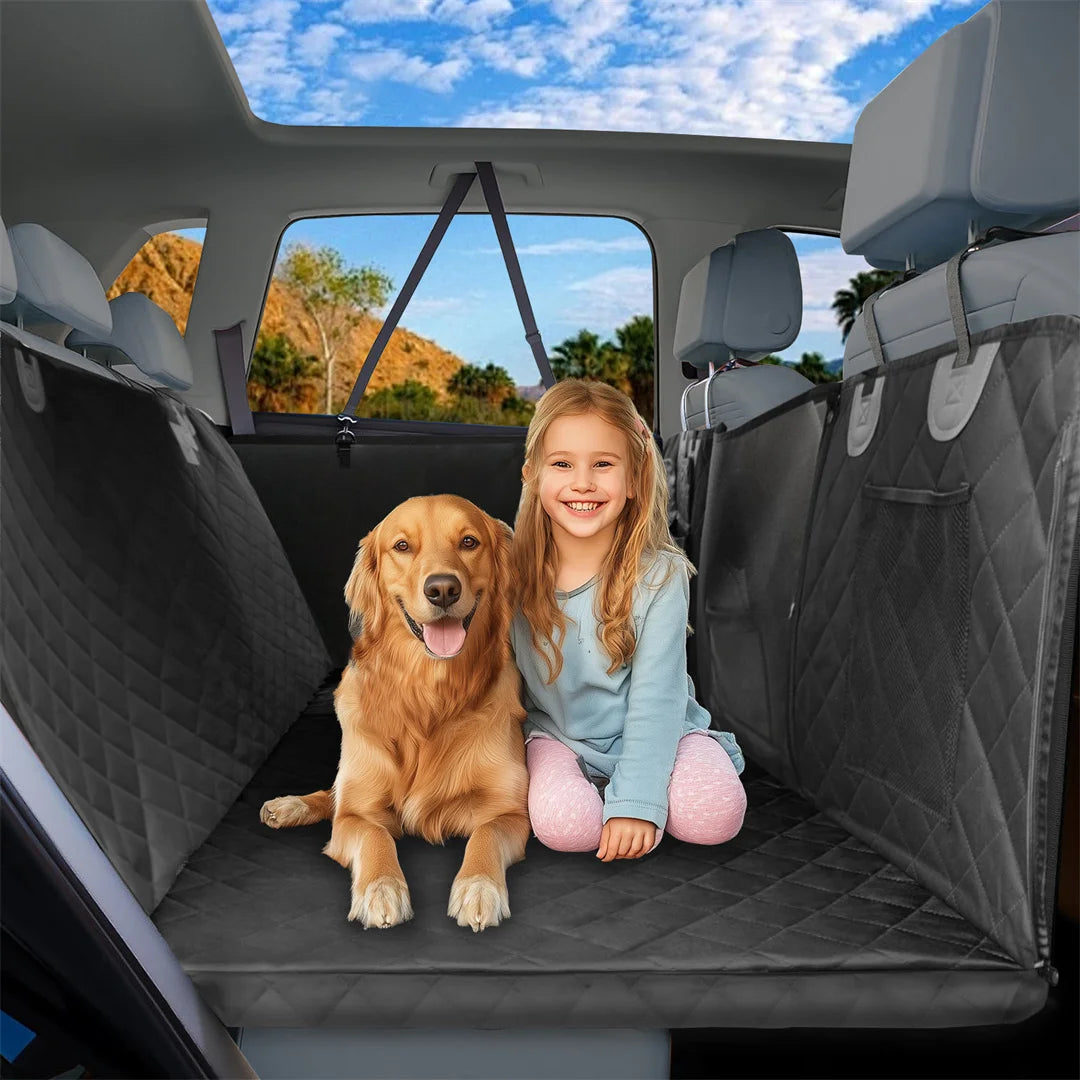 BINGOPAW Waterproof Dog Car Seat Cover Hammock Scratch Resistant For Back Seat