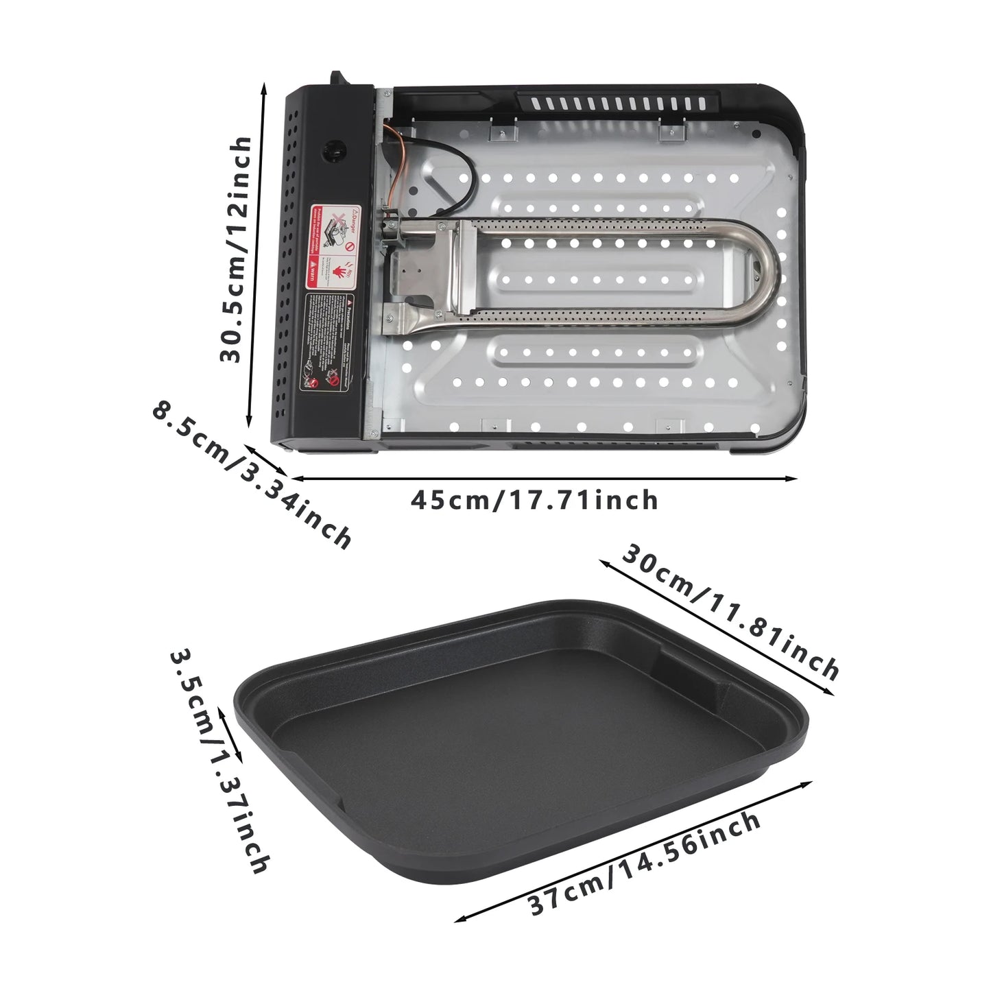 Portable Camping Gas Grill Stove With Butane Lightweight Outdoor Cooking