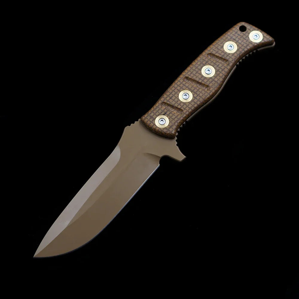 BM 375 Shane Sibert Adamas Fixed Blade Knife Micarta Handle Sheath Outdoor Camping Hunting Pocket EDC Tool Knife