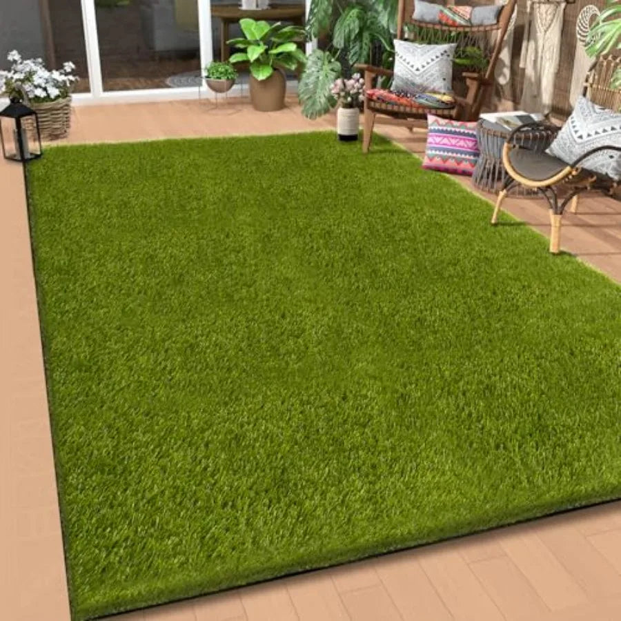 Realistic Artificial Grass Turf Rug For Indoor Outdoor Dogs