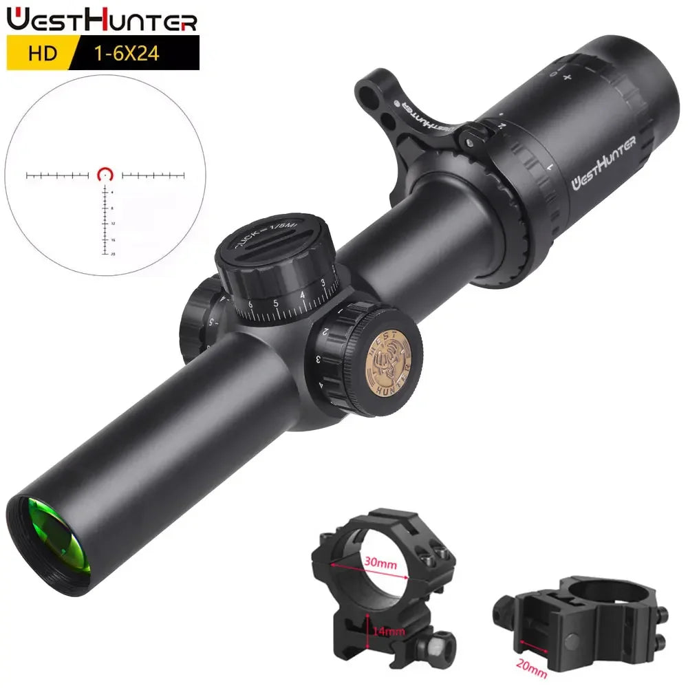 WestHunter IR LPVO Riflescope With Illuminated Etched Reticle