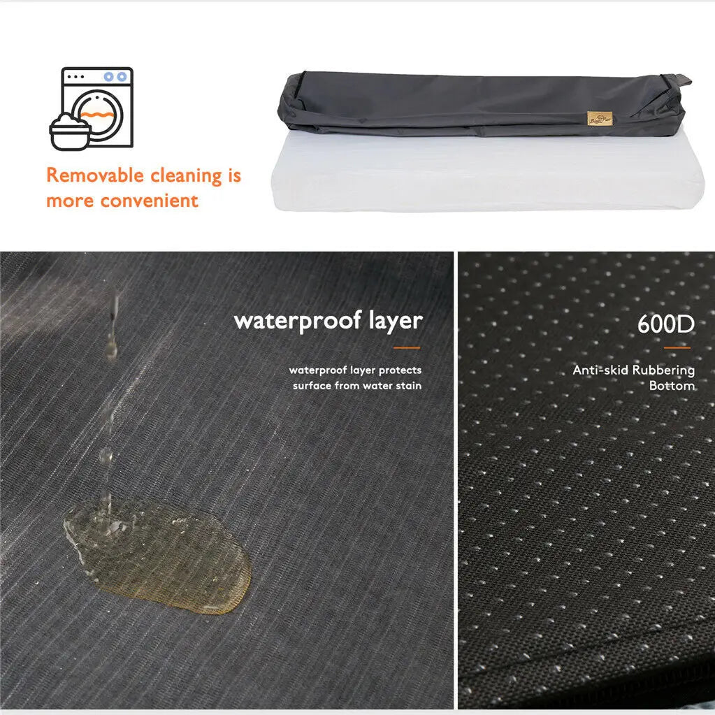 Orthopedic Dog Bed With Memory Foam and Waterproof Washable Cover