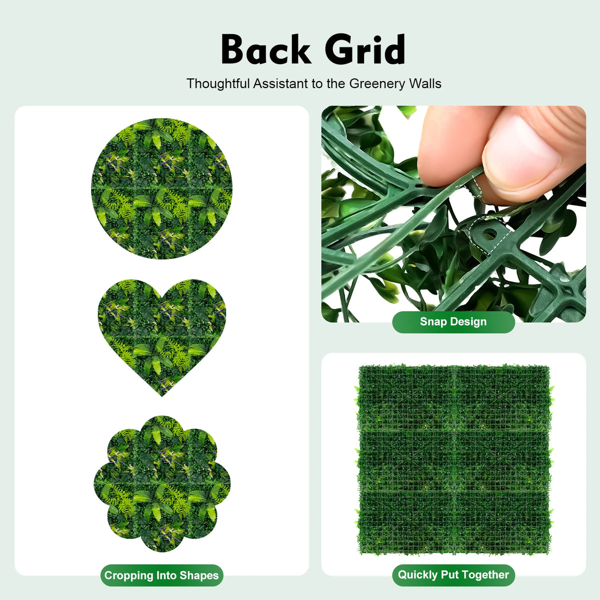 Artificial Grass Backdrop Wall Greenery Panels For Garden Decor