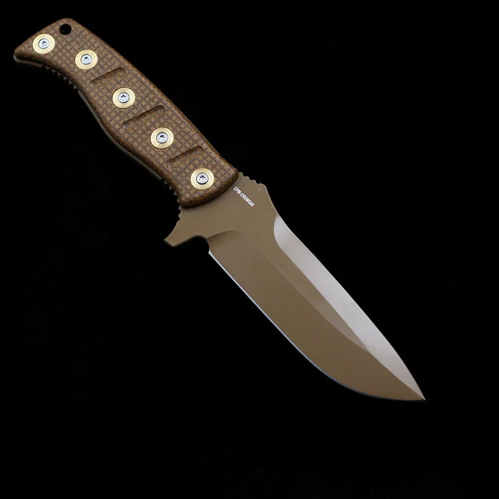 BM 375 Shane Sibert Adamas Fixed Blade Knife Micarta Handle Sheath Outdoor Camping Hunting Pocket EDC Tool Knife