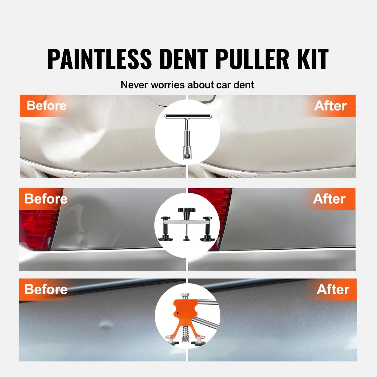 SucceBuy Paintless Dent Repair Kit With Suction Cup Dent Puller