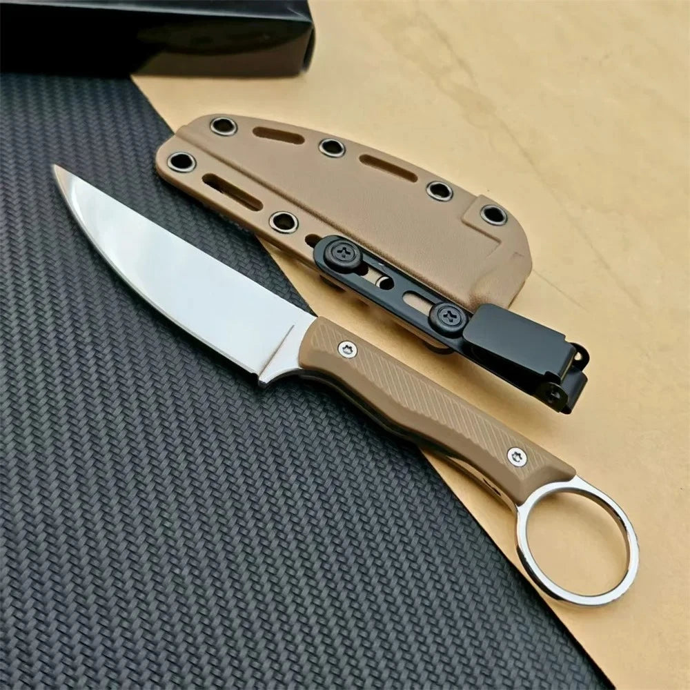 Speedgoat Fixed Blade Outdoor Straight Knife Nylon Wave Fiber Handle EDC Outdoor Hunting Survival Portable with Kydex Knives