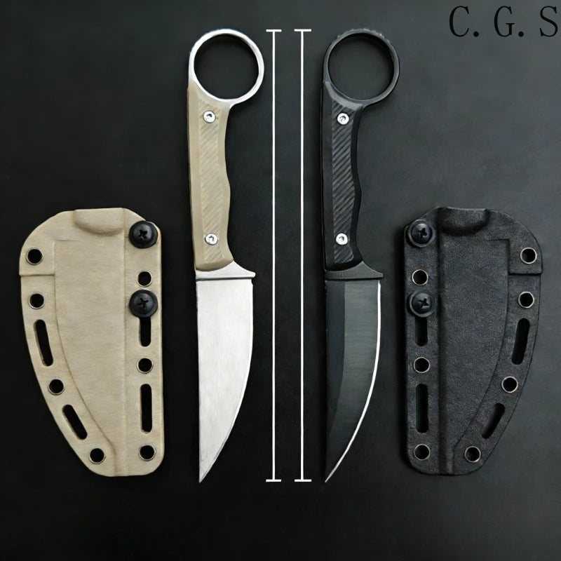 Speedgoat Fixed Blade Outdoor Straight Knife Nylon Wave Fiber Handle EDC Outdoor Hunting Survival Portable with Kydex Knives