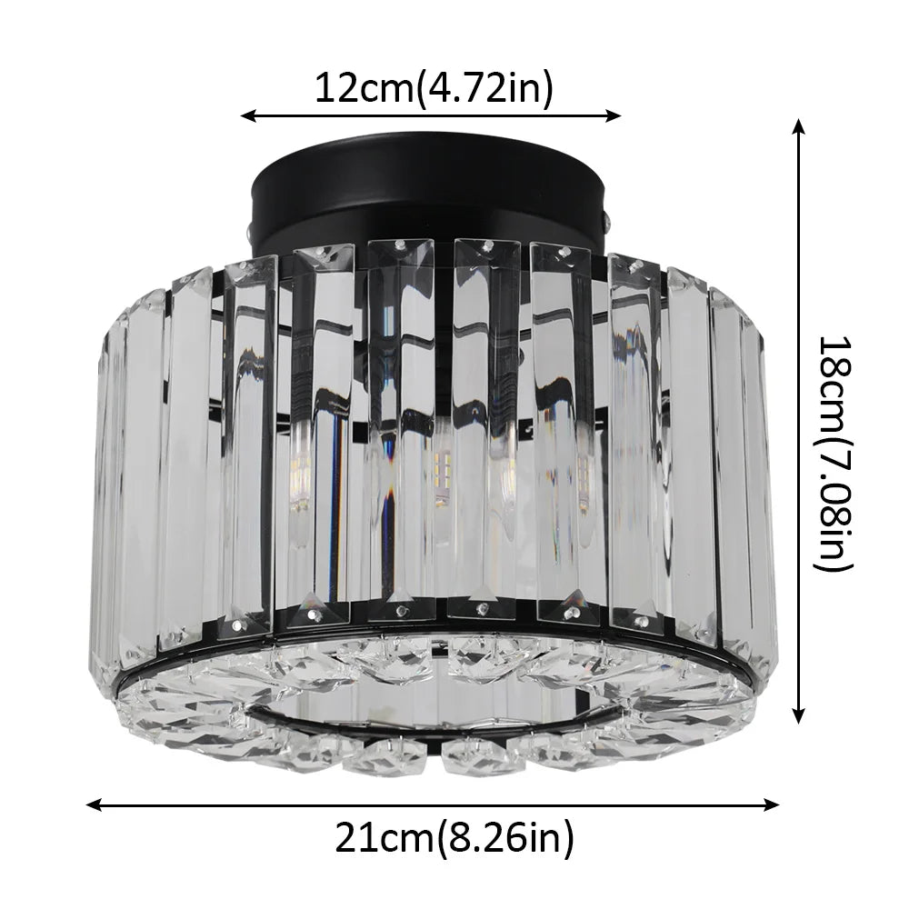 GreeLustr Modern Crystal Chandeliers Ceiling Light With E27 Led