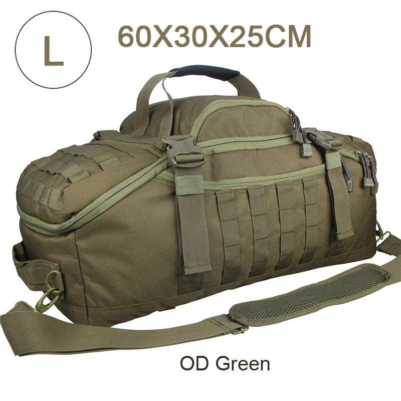 LQARMY 30L 45L 80L Outdoor Mountaineering Bag Molle Tactical Backpack Large Duffel Bag Hiking Camping Travel Bags