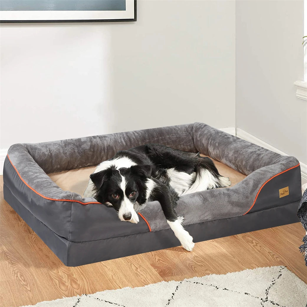 BORWART CN Orthopedic Memory Foam Dog Bed With Removable Cover
