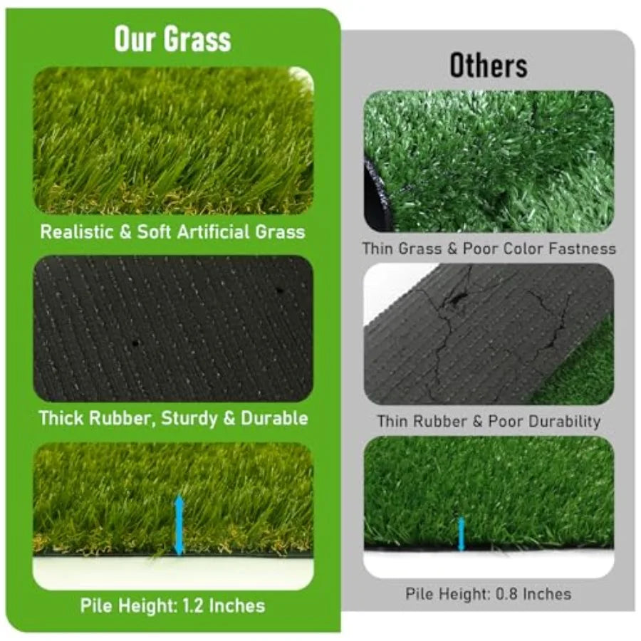 Realistic Artificial Grass Turf Rug For Indoor Outdoor Dogs