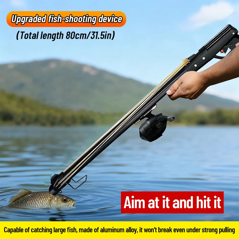 Aluminum Fishing Slingshot Rod With Reel For Long Distance