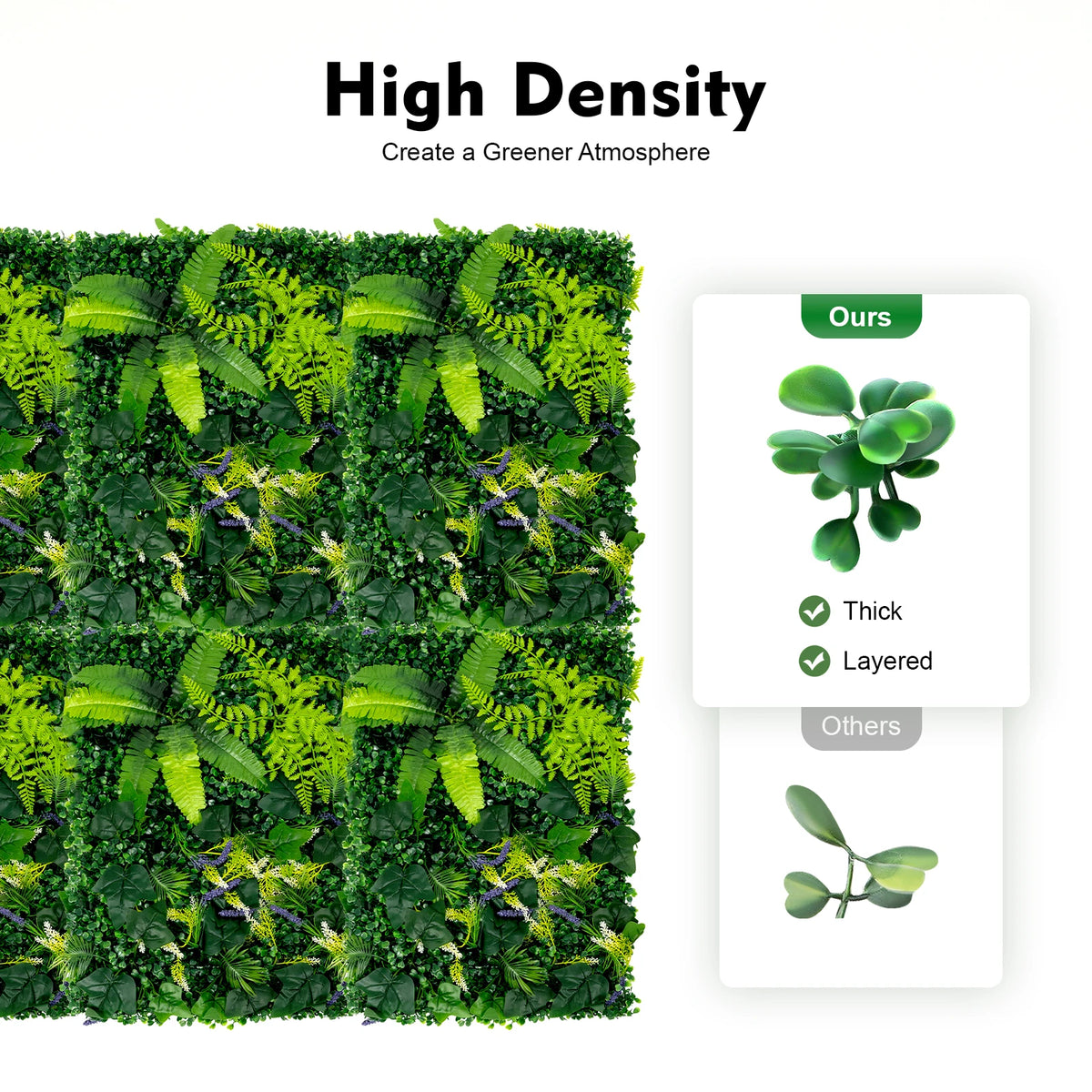 Artificial Grass Backdrop Wall Greenery Panels For Garden Decor