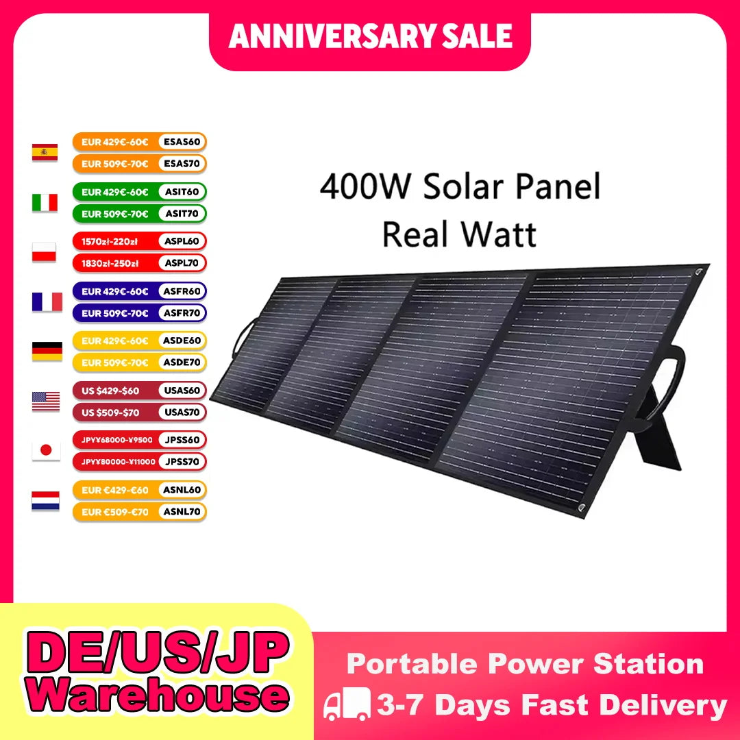 Solarplay 400W Foldable Solar Panel For RV Off Grid