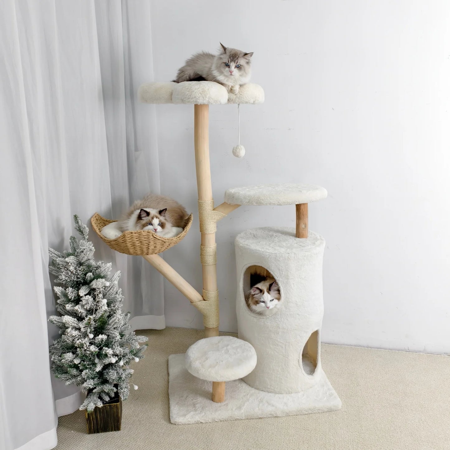 BINGOPAW Cat Tree Activity Tower For Indoor Pets Scratching Posts