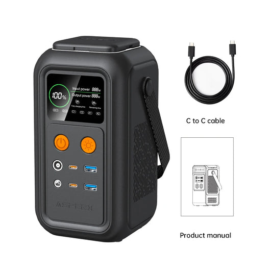 CTOLITY 200W LiFePO4 Power Station 192Wh Portable Emergency Battery