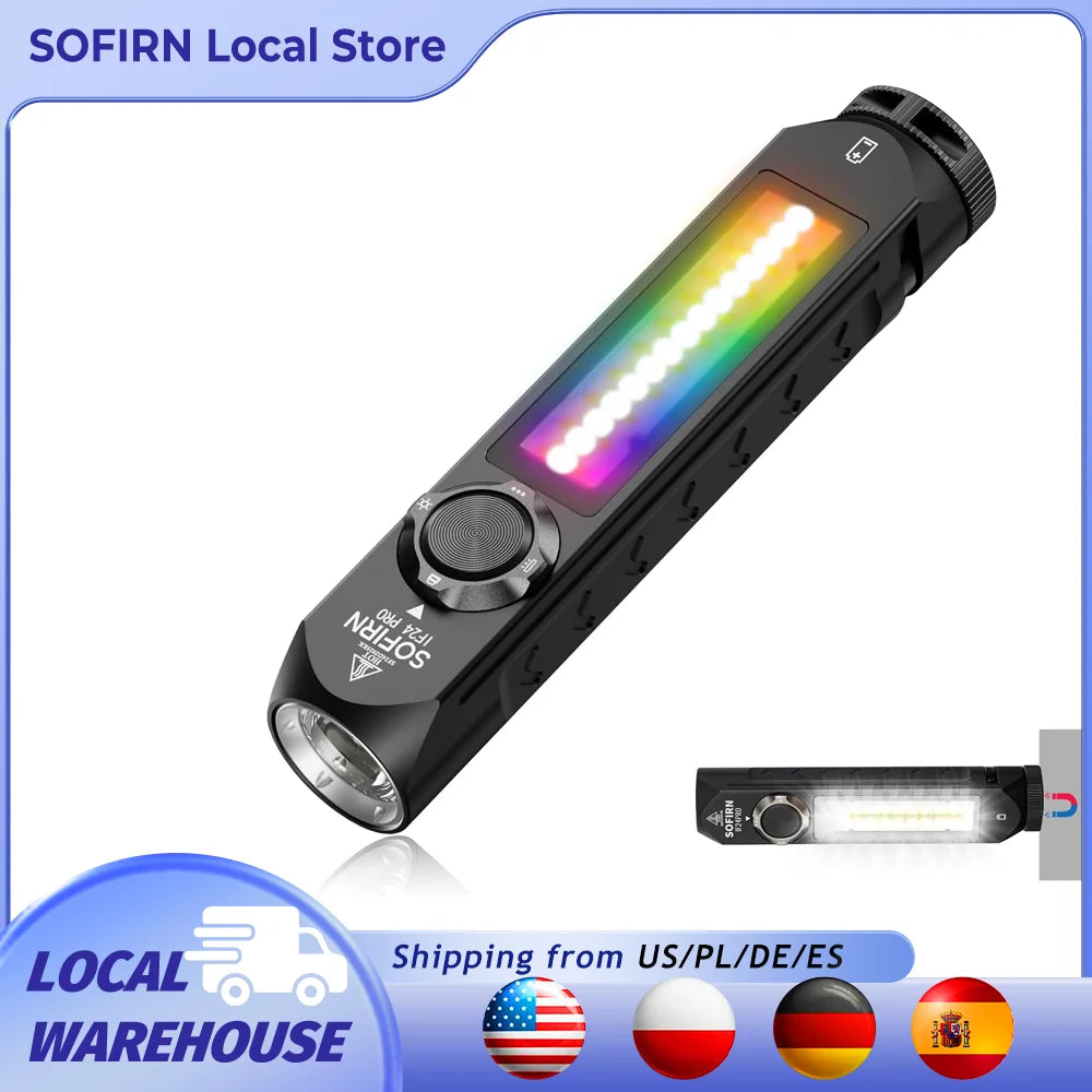 Sofirn IF24 RGB LED Flashlight Magnetic USB-C Rechargeable