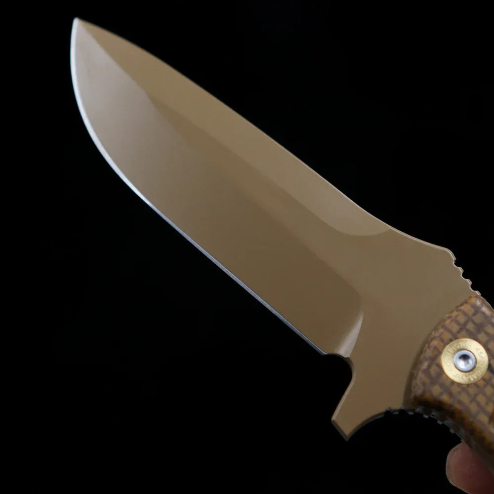 BM 375 Shane Sibert Adamas Fixed Blade Knife Micarta Handle Sheath Outdoor Camping Hunting Pocket EDC Tool Knife