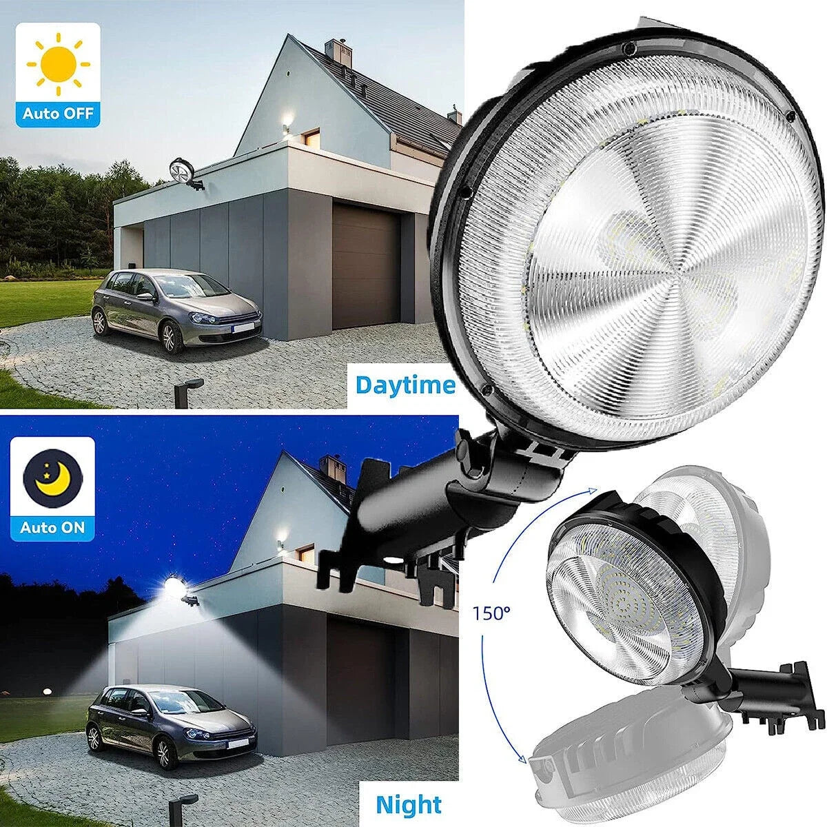 LED Outdoor Security Light With Sensor Waterproof Flood Light