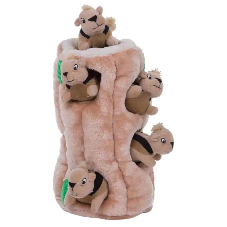 Interactive Plush Squirrel Hide And Seek Toy With Removable Squirrels