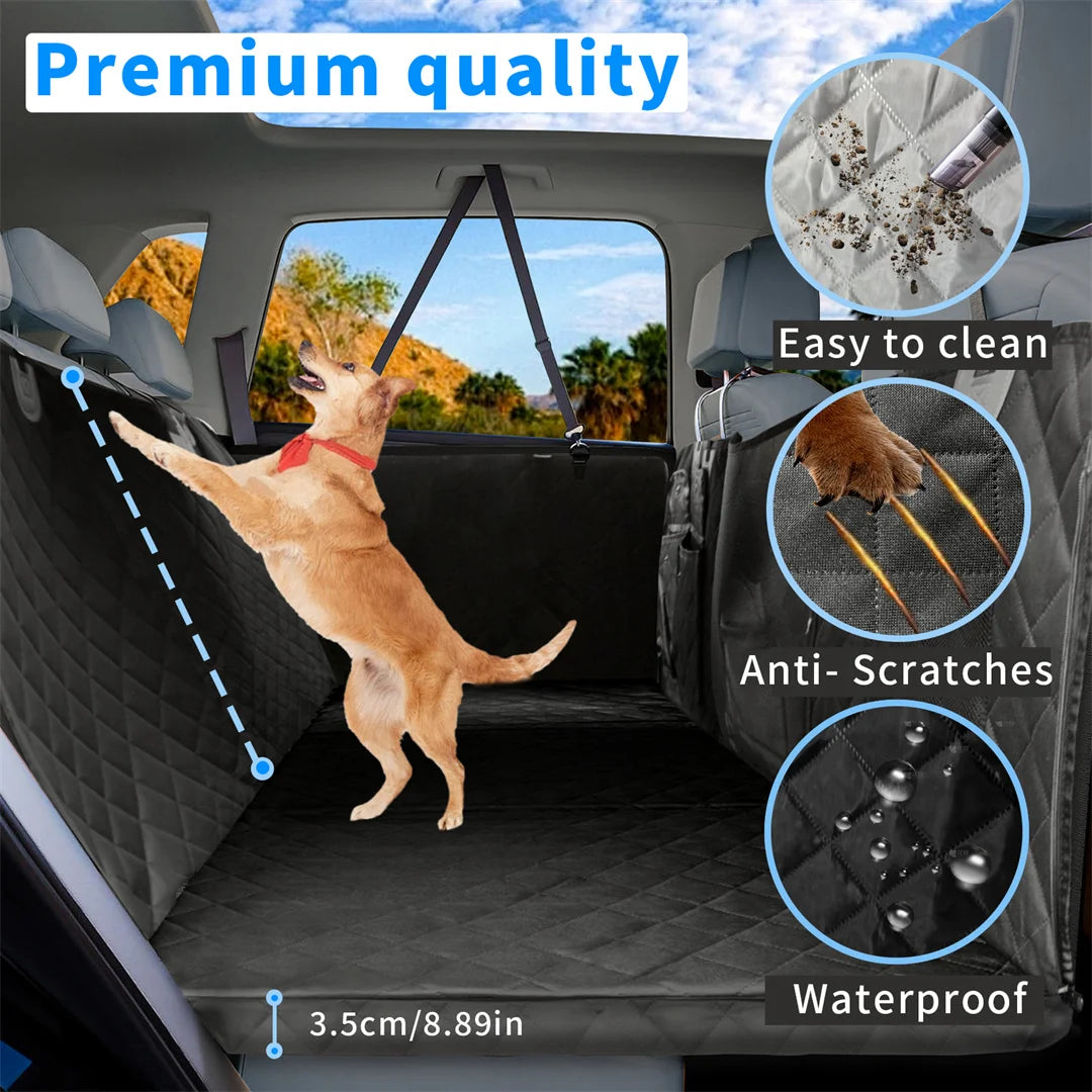 BINGOPAW Waterproof Dog Car Seat Cover Hammock Scratch Resistant For Back Seat